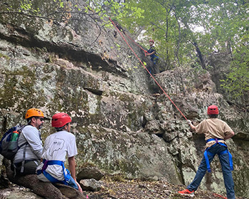 Rock climbing