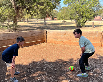 Children playing a game