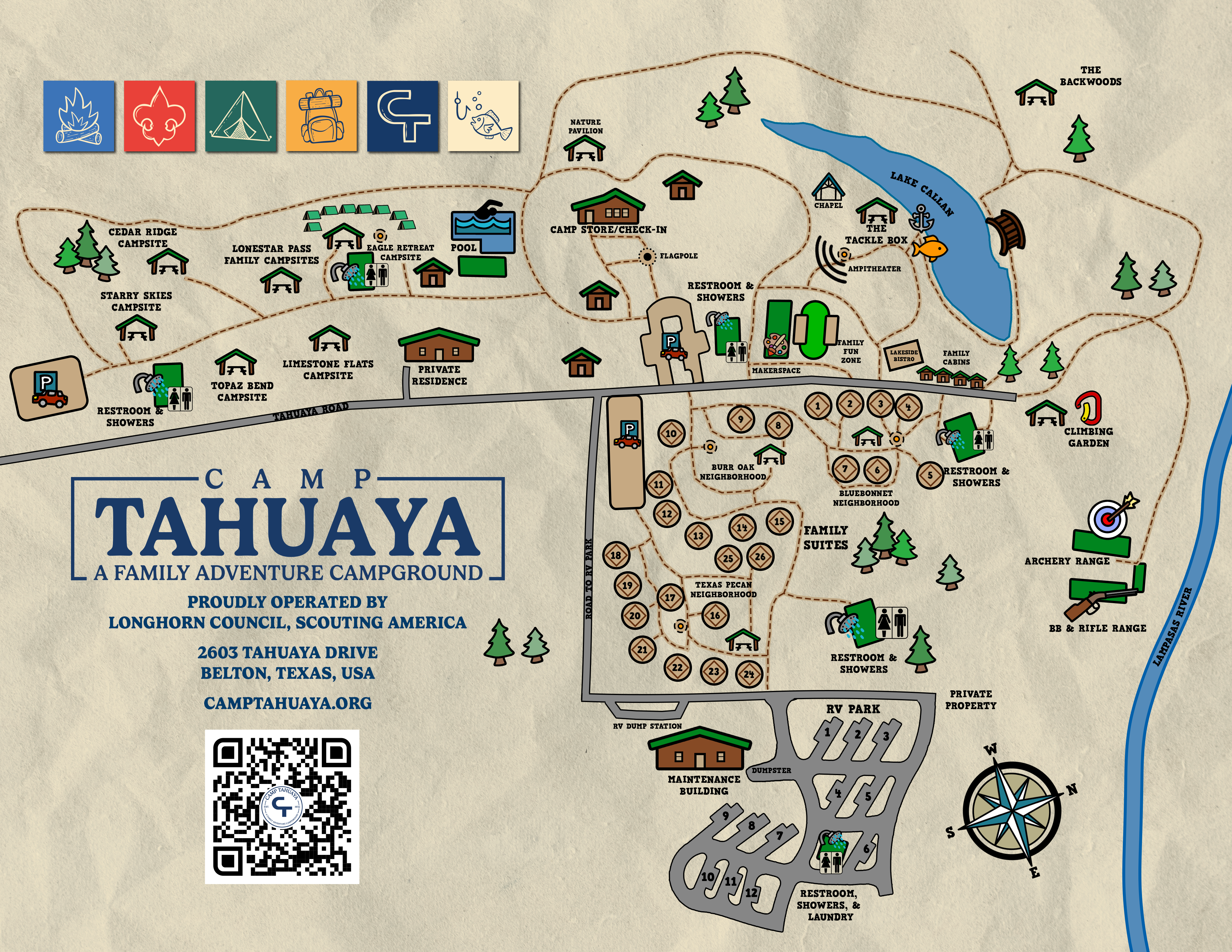 Tahuaya Camp Map